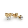 1/5 Carat Diamond 14kt Yellow Gold Stud Earrings