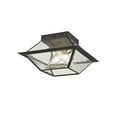 thumbnail image 6 of Livex Lighting 2184-07 Westover 2 Light Outdoor / Indoor Ceiling Mount,Bronze, 6 of 6