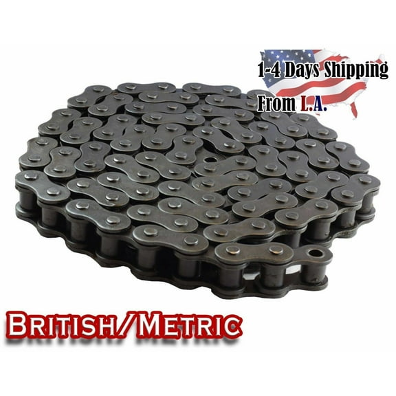 Jeremywell 08B Metric Standard Roller Chain 10 Feet with 1 Connecting Link