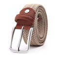 thumbnail image 1 of Minnieouse Cinturón trenzado Mujeres Hombres Pantalones Cintura Ropa decorativa Cintura Banda Casual Holeless Pin Hebilla Correa de nylon Transpirable Cinturones Beige Minnieouse  AP012253-03, 1 of 6