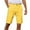 Yellow, variant on Akafmk Summer Men Casual Shorts Business Large Size Loose Fitting Straight Leg Work Shorts Straight-Leg Flat Front Suit Shorts, Sizes M-3XL