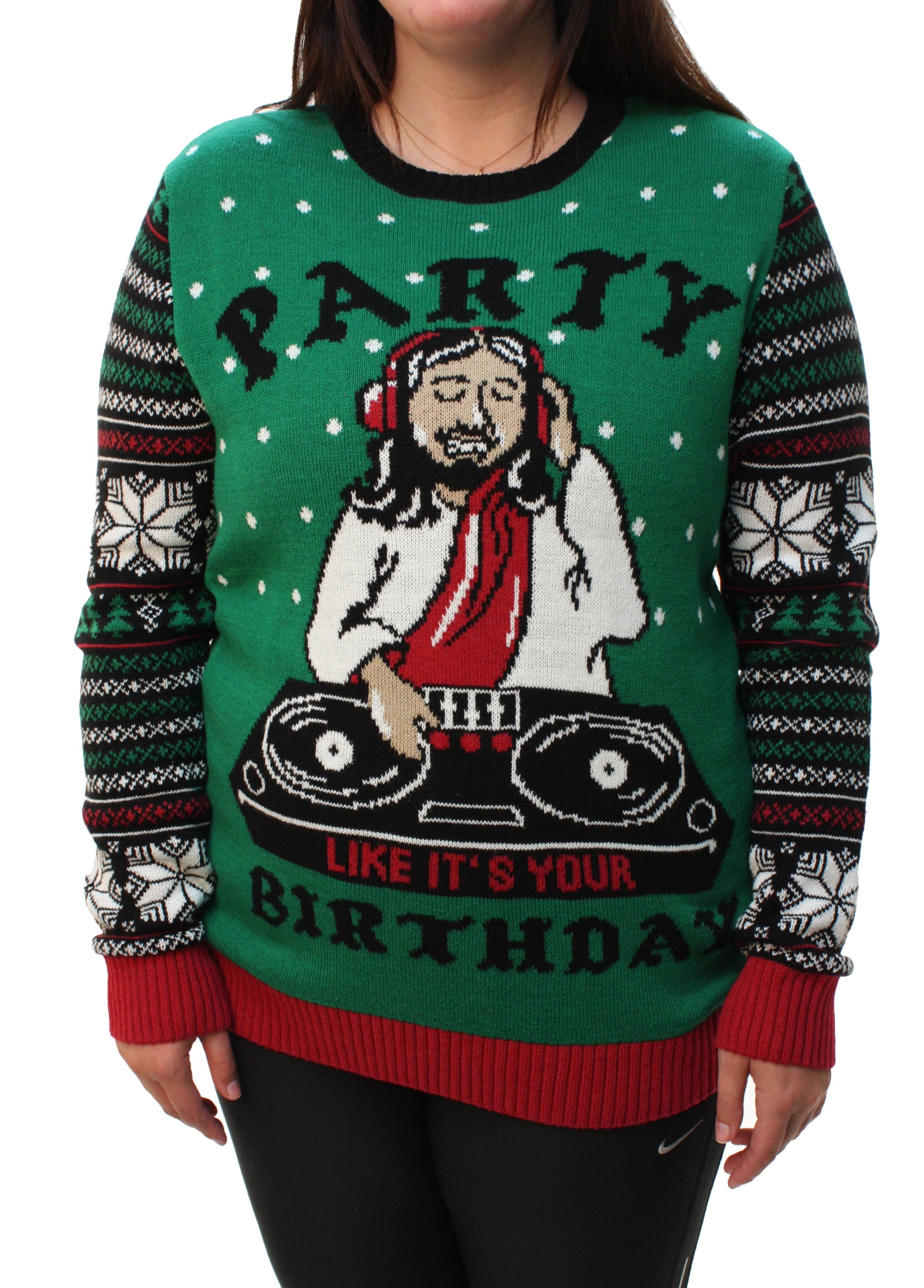 Ugly Christmas Sweater Ugly Christmas Sweater Plus Size Women's DJ