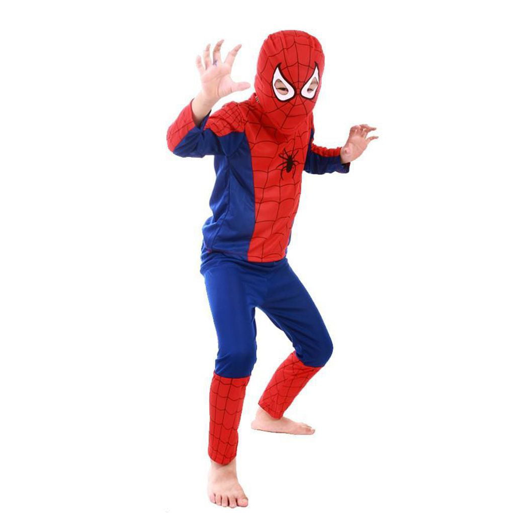 Kids Boy Spiderman Costume Fancy Dress Cosplay Party Outfit Set Easter Clothes 