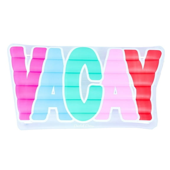 Packed Party Take A Vacay Inflatable Lounger, Pool Float, 70 inch, Multi-Color, Female, Age Group14 .