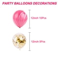 thumbnail image 2 of Paquete de 15 globos de fiesta, globo de confeti, juego de decoraciones con globos de 12 pulgadas, 2 of 5