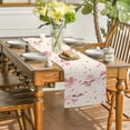 thumbnail image 4 of Flowers Watercolor Cherry Blossoms Table Runners Washable Dresser Dining Coffee Table Runner Wedding Holiday Party r, 4 of 6
