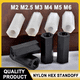 thumbnail image 2 of Black/ White Nylon Hex Standoff M2 M2.5 M3 M4 M5 M6 PCB Support Board Column Circuit Motherboard Rack Pillars Plastic Spacer, 2 of 5