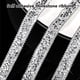 thumbnail image 3 of Cinta de Diamantes de Imitación ANGGREK Plateada 2 Piezas Para Ropa, 3 of 7