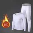thumbnail image 1 of Thermal Underwear for Men Long Johns With Fleece Lined Set Set Cold Weather Winter Top Bottom, 1 of 5