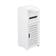 thumbnail image 2 of Mueble de baño blanco con puertas en capas y portarrollos integrados. Estilo moderno. Ideal para organizar el baño. Solución de almacenamiento esencial. Elegante alternativa a un refrigerador de pare, 2 of 6