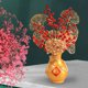 thumbnail image 4 of Contenedor de flores secas / Florero / Jarrón moderno de resina con diseño de dragón Oro, 4 of 7