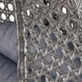 thumbnail image 3 of Island Gale Luxury Comfort 2 Person Outdoor, Patio, Hanging Wicker Swing Chair (X Large, Charcoal Wicker w Charcoal Cushion) Frame Color: Bronze or Black Pending Availability., 3 of 7