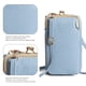 thumbnail image 3 of Bolso bandolera pequeño para mujer, monedero para teléfono móvil, cartera, tarjetero, bolsillo de viaje, monedero pequeño para teléfono móvilazul:;:;, 3 of 6