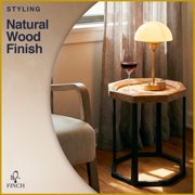 Finch Grayson Wooden Side Table Light Beige