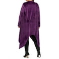 thumbnail image 4 of YouLoveIt Plus Size Women Velvet Cardigan Long Sleeve Loose Women Outerwear Long Sleeve Open Front Drape Cardigans Women Long Sleeve Shirt Women Velour Coat, 4 of 7
