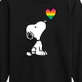 thumbnail image 3 of Peanuts - Snoopy Rainbow Heart - Toddler & Youth Long Sleeve Graphic T-Shirt, 3 of 6