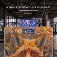 thumbnail image 3 of High Precision Body Weight Scale Smart Bathroom Scales with Large LCD Display(400lbs),Decorative for Bedroom-Red Fox In The Forest And Surrounded By Autumn Leaves, 3 of 4