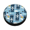 thumbnail image 2 of Kdxio Spare Tire Cover for RV Trailer, Waterproof Wheel Cover,Camper Spare Tire Cover Fit for Rv SUV Truck Travel Trailer -Airplanes and Aviation Signs, 2 of 8