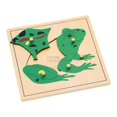 thumbnail image 2 of Rompecabezas de madera Elite Montessori Frog con pomos de plástico, 2 of 4