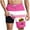 Hot Pink 02, variant on DeHolifer Men Shorts Plus Size Elastic Waisted Strip Printed Palm Graphic Printed Summer Loose Comfy Shorts with Pocket Hot Pink L