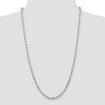 thumbnail image 2 of 14k White Gold 5mm Diamond-Cut Rope Chain, 2 of 3