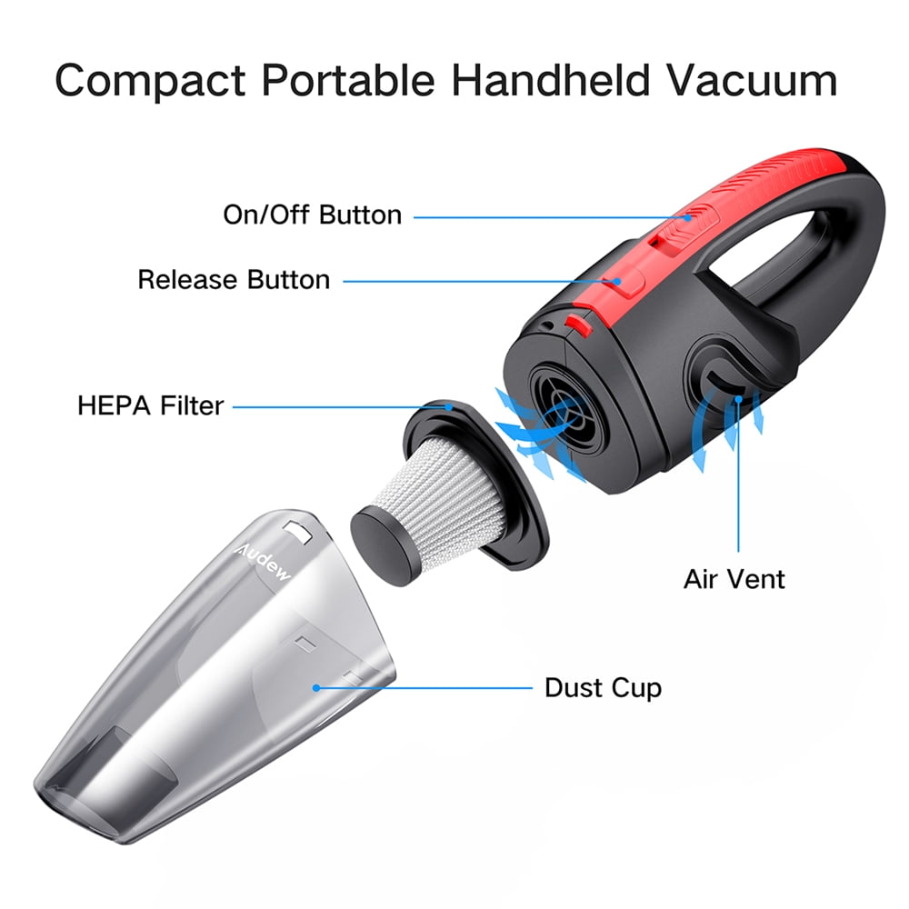 Buy Audew Handheld Cordless, Car Vacuum 
