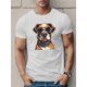 thumbnail image 1 of Dog With Glasses Print T Shirt, Tees For Men, Casual Short Sleeve T-shirt For Summer, 1 of 4