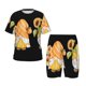 thumbnail image 1 of Fotbe Sunflower Gnomes 5 Pijama Estampada de 2 Piezas para Niños – Ropa de Dormir de Manga Corta Cómoda para Niños y Niñas, Camiseta y Shorts de Algodón-Medium, 1 of 6
