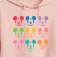 thumbnail image 3 of Disney - Multi Color Mickey   - Juniors Cropped Pullover Hoodie, 3 of 5