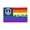 Rainbow Peace, variant on Rainbow Peace Flag 3x5 Ft Outdoor Indoor With Grommet Garden Yard Banner Decorative Sign