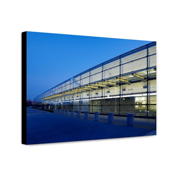 Canvas Print: Architectural Art Cenozoic Codex At Three Locations On Building