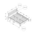 thumbnail image 2 of Bed - Platform Bed - Queen Size - Frame Only - Bedroom - White Frame - Wood Legs, 2 of 3