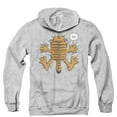 thumbnail image 3 of Garfield Ow (Back Print) Adult Zipper Hoodie Sweatshirt Athletic Heather, 3 of 3