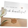 thumbnail image 3 of Wedding Makeup Artist Card, Thank You Card for Hairdresser, Thank You Making Me Look Beautiful,Wedding Card with Kraft envelope and wax seal, Elegant Line Lettering Printed on Heavyweight Card Stock, 3 of 7