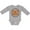 AC-Heather Grey, variant on Baby's 1st Oktoberfest Boys or Girls Long Sleeve Baby Bodysuit
