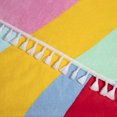 thumbnail image 4 of Packed Party Beach Towel, Rainbow Waves Print, Multi-Color with White Fringe, 4 of 6