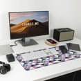 thumbnail image 6 of Bingfone Plaid Flamingo Large Gaming Mouse Pad,Extended Desk Mousepad with Stitched Edges,Non-Slip Base,Water Resist Keyboard Pad for Gamer, Office & Home, 29.5 x 16 in, 6 of 6