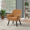 thumbnail image 3 of Della Mid-Century Chair in Rust Fabric with Black Legs Finish, 3 of 6