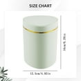 thumbnail image 4 of Bathroom Trash Can with Lid, Small Garbage Can, Small Trash Bin Waste Basket with Pop-Up Lid for Kitchen, Bedroom, Living Room, Office, 1 Pcs, 6.29x4.92", 4 of 9