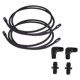thumbnail image 5 of 6AN PTFE Line Fitting accesorio 7ft PTFE con accesorio -1/4NPT adaptadores de negro reemplaza profesional Sunnimix  ajuste de línea, 5 of 6