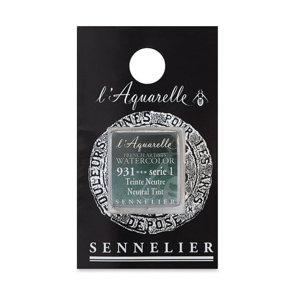 Sennelier French Artists' Watercolor - Neutral Tint, Half Pan