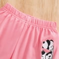 thumbnail image 6 of KPOPLK 2 Piece Toddler Baby Girl Summer Clothing Set 12 18 24 Months 2T 3T 4T 5T Animal Print Outfits Clothes Short Sleeve Crew Neck T Shirt Elastic Waist Shorts(2-3 Years,Pink), 6 of 8