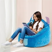 Disney Stitch Kids Compressed Foam Bean Bag Chair, Blue
