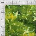thumbnail image 2 of oneOone Viscose Chiffon Light Green Fabric Sea Diy Clothing Quilting Fabric Print Fabric By Yard 42 Inch Wide, 2 of 4