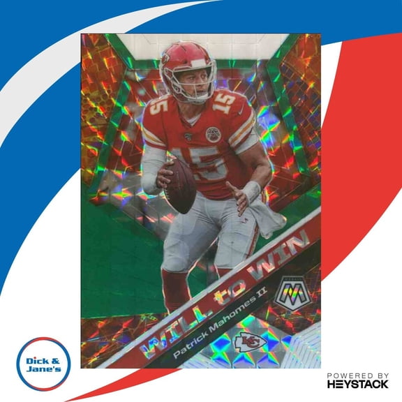 2020 Panini Mosaic Patrick Mahomes II Will to Win Prizm Green #WW1 Chiefs