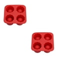 thumbnail image 4 of Monstrate Molde para hacer hielo Modelo de hielo esférico resistente al desgaste Diseño de cuatro orificios Bandeja cuadrada fácil de limpiar Utensilios Type2 NO2 Monstrate CBP229688, 4 of 6