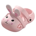 thumbnail image 3 of KPOPLK Kids Boys Girls Cartoon Clogs Slippers Toddler Slip On Lightweight Beach Pool Sandals Size 12,Pink, 3 of 5