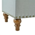 thumbnail image 2 of Xukmct Upholstered Linen Storage Bench with Wood Legs, Rectangle Storage Ottoman for Bedroom, Living Room, Gray, 2 of 8
