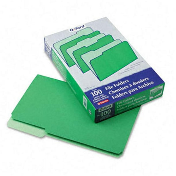 Pendaflex 1531/3BGR Dossiers de Fichiers Bicolores 1/3 Coupe-Onglet Supérieur- Legal- Green/Light Green- 100/Box