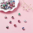 thumbnail image 6 of U8MO 50pcs Alloy Enamel Flower European Large Hole Beads Loose Spacer Craft 10x11mm, 6 of 8